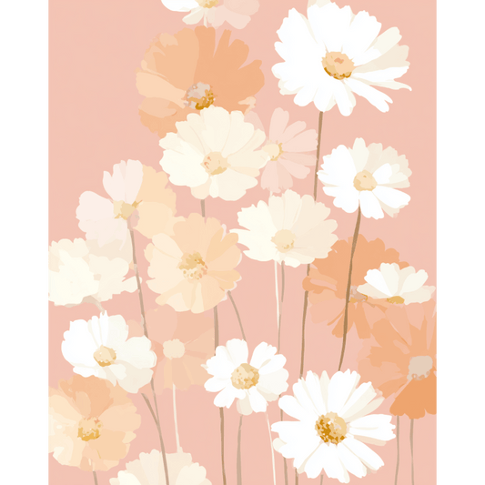 Pink Wallpaper | Paint by Number- Paint by Numbers