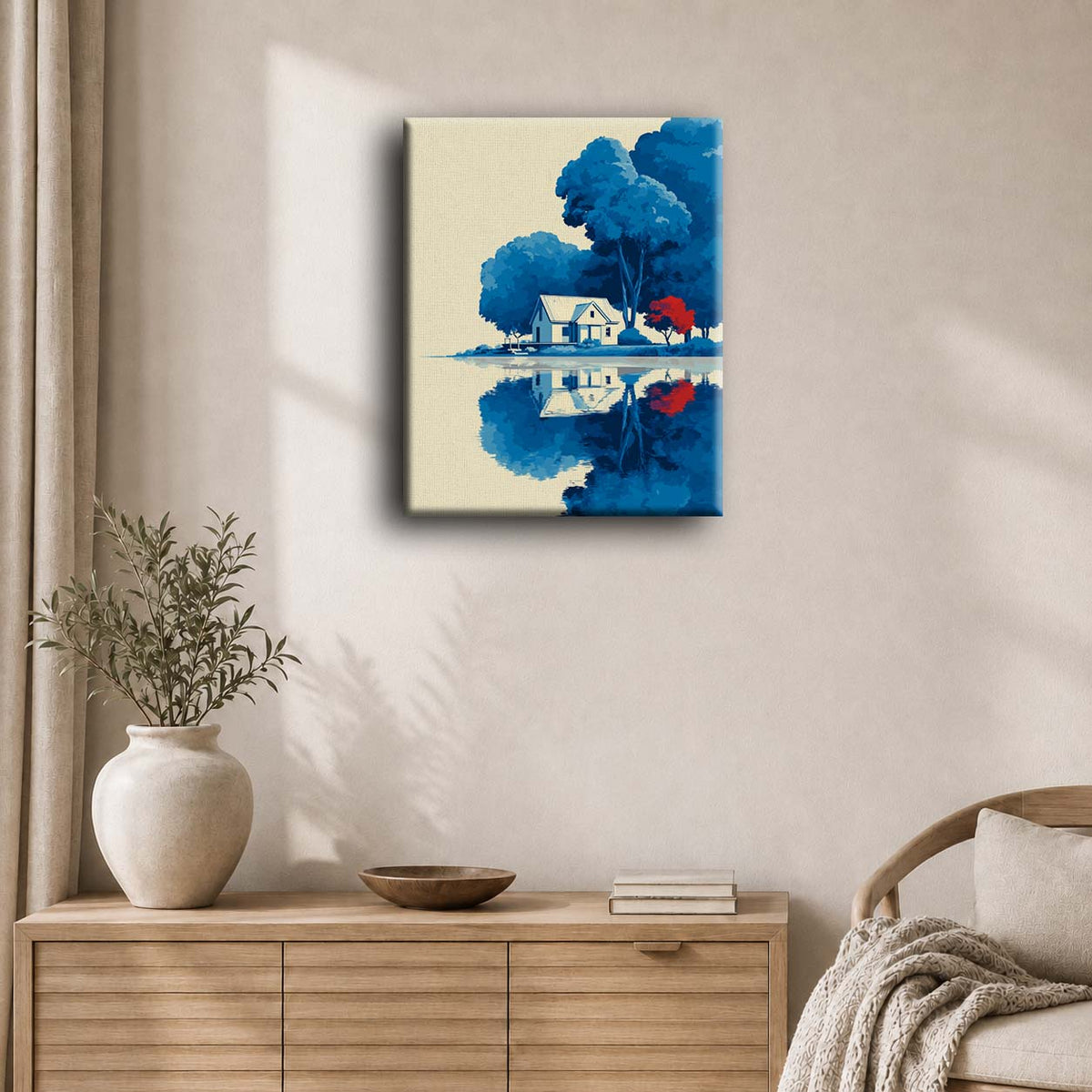 Reflet bleu | Peinture à numéros