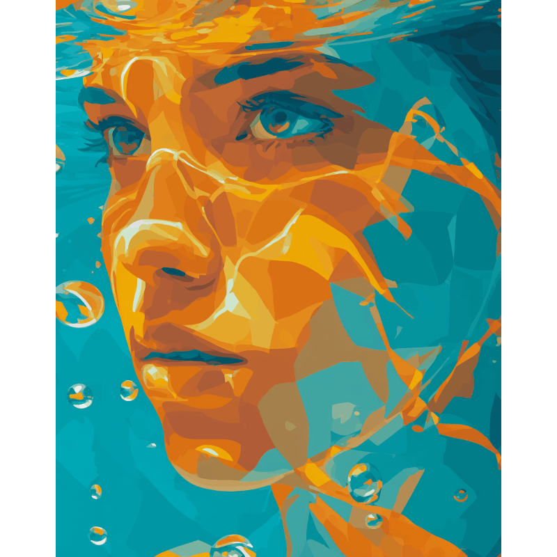 Underwater Light | Paint by Number- Paint by Numbers