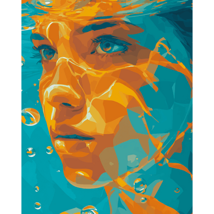 Underwater Light | Paint by Number- Paint by Numbers