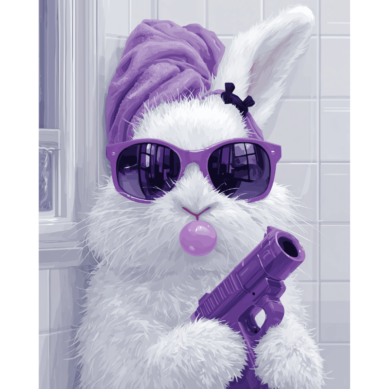 Bunny Boss | Paint by Number- Paint by Numbers