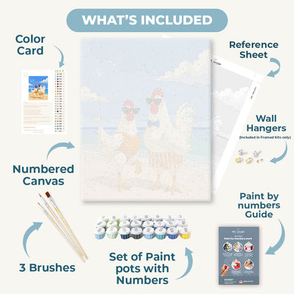 Coastal Clucker | Paint by Number