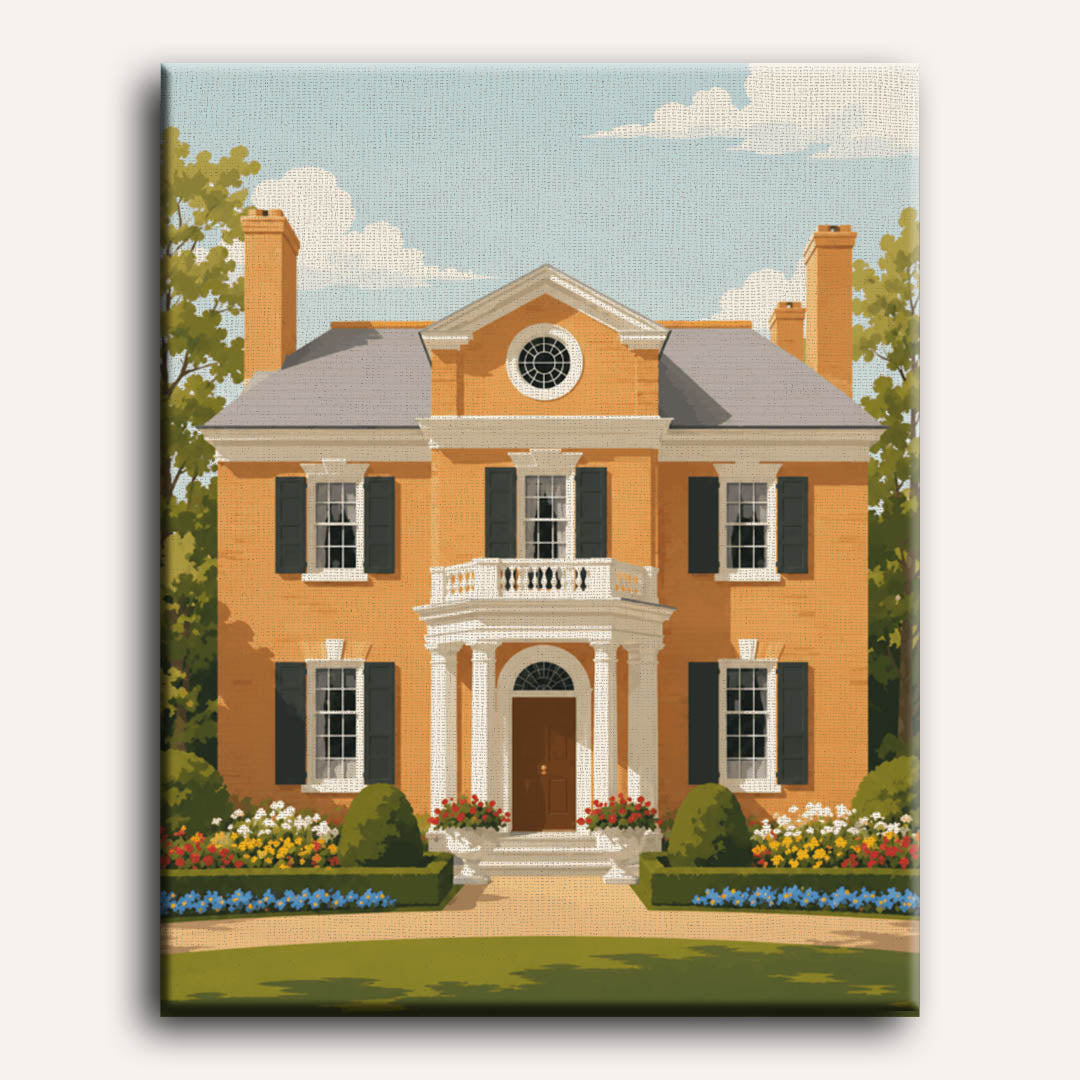 Colonial Home | Paint by Number