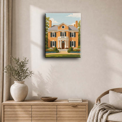 Colonial Home | Paint by Number