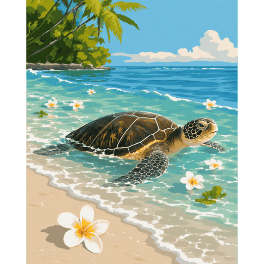 Turtle Bay | Paint by Number- Paint by Numbers