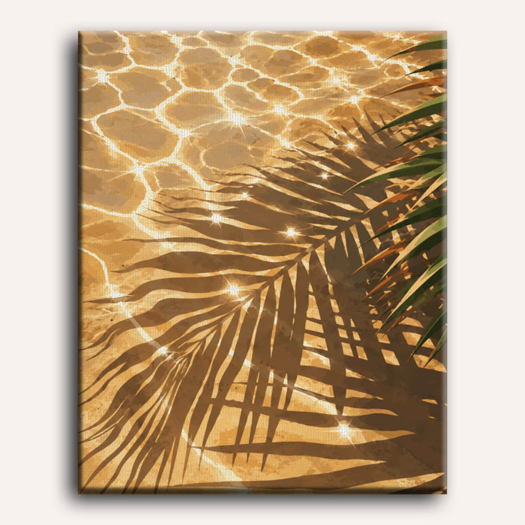 Golden Water Glow | Paint by Number