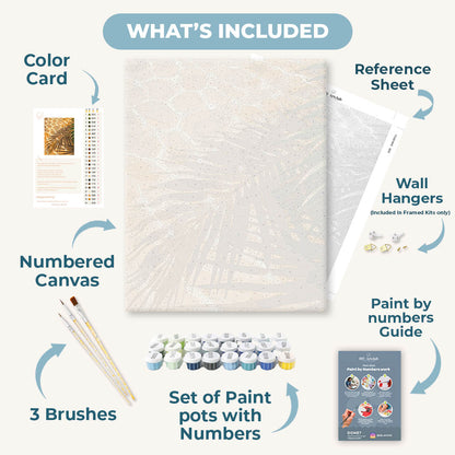 Golden Water Glow | Paint by Number