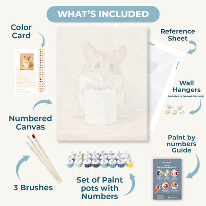 Hamster on Duty | Paint by Number