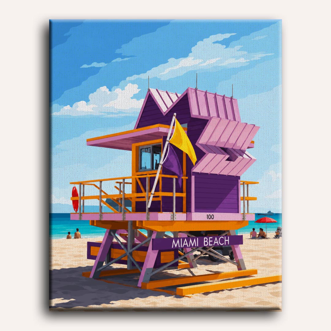 Miami Beach | Paint by Number