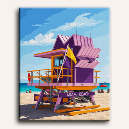 Miami Beach | Paint by Number