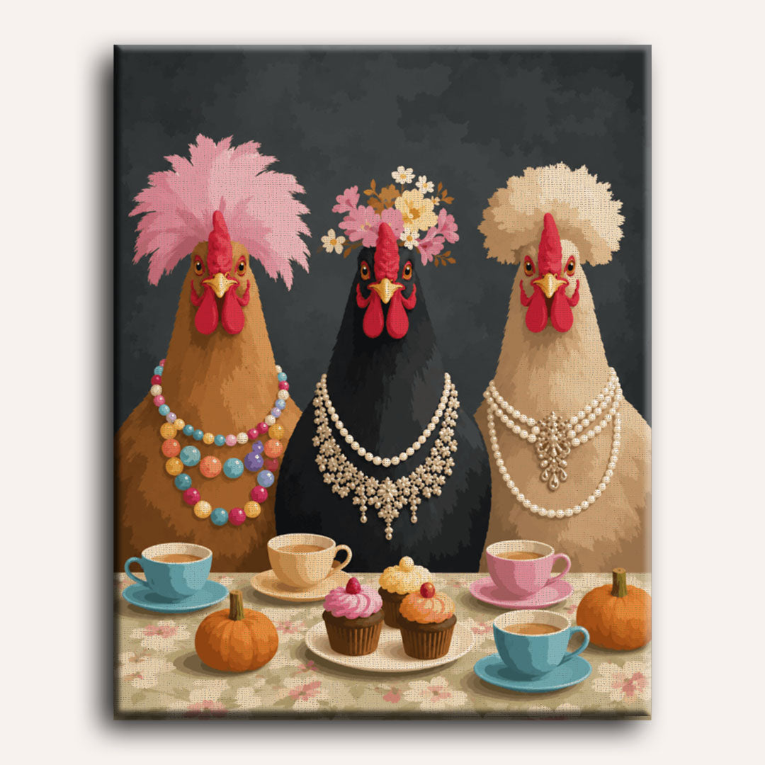 Fancy Chickens Society | Paint by Number