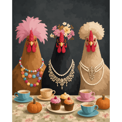 Société des poules chic | Peinture à numéros
