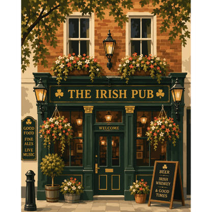 The Irish Pub | Paint by Number- Paint by Numbers