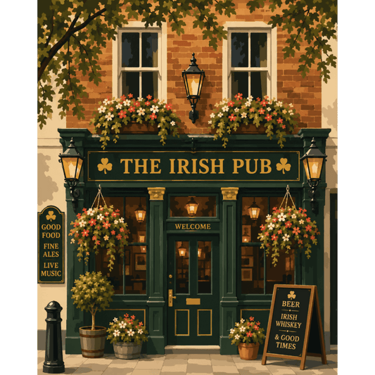 The Irish Pub | Paint by Number- Paint by Numbers