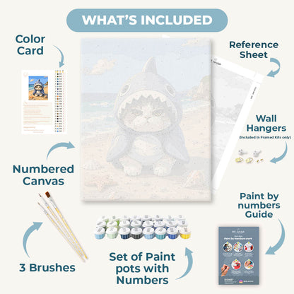 Tiny Shark Trouble | Paint by Number