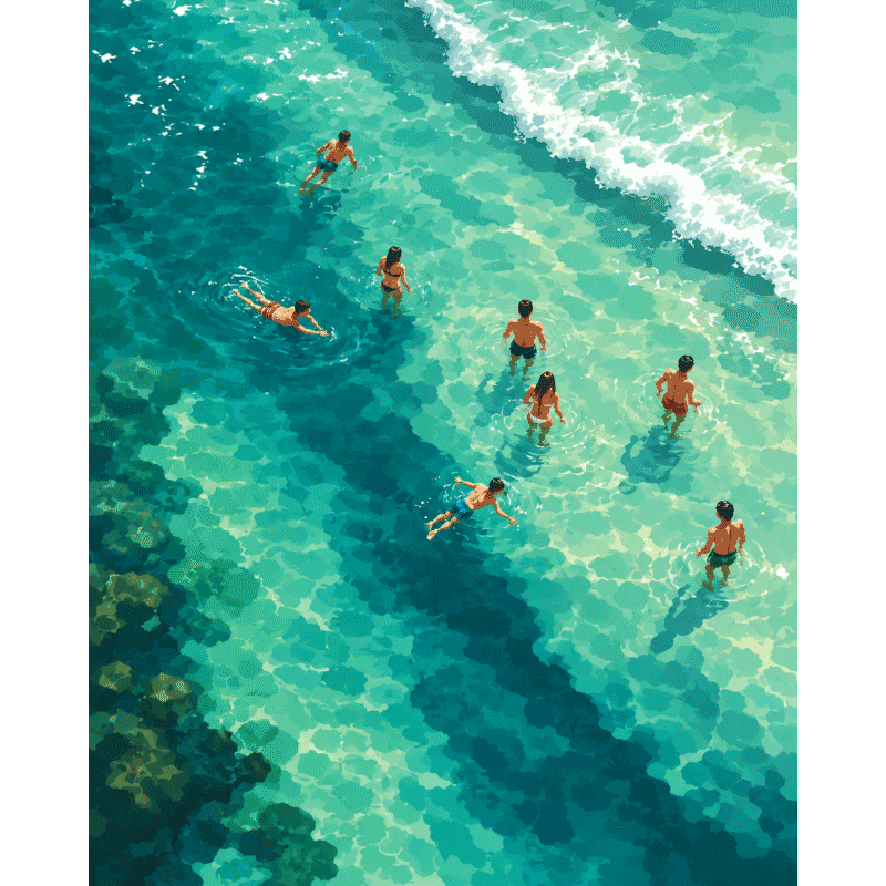 Clear Waters | Paint by Number- Paint by Numbers