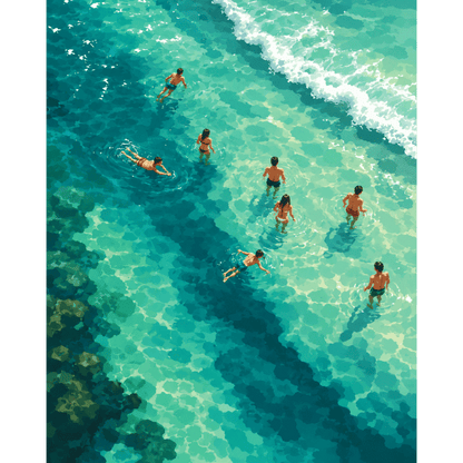 Clear Waters | Paint by Number- Paint by Numbers