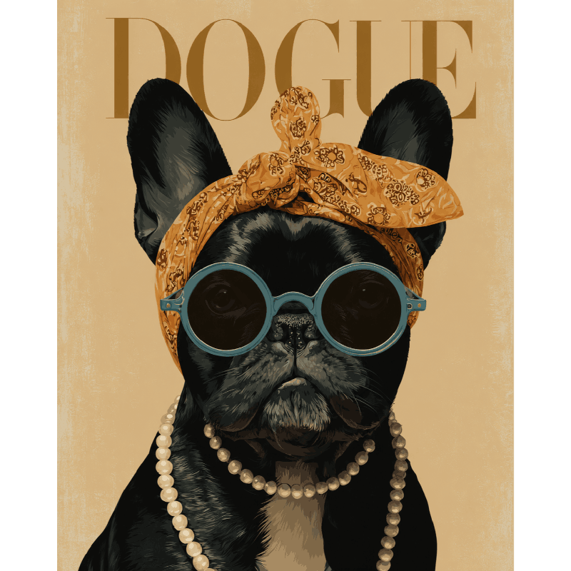 French Bulldogue | Paint by Number- Paint by Numbers