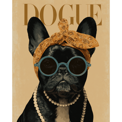 French Bulldogue | Paint by Number- Paint by Numbers