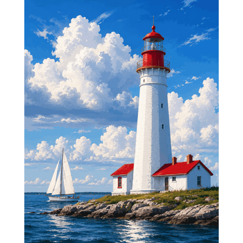 Lighthouse | Paint by Number- Paint by Numbers