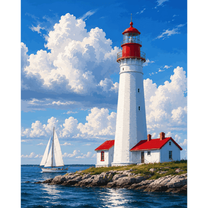 Lighthouse | Paint by Number- Paint by Numbers