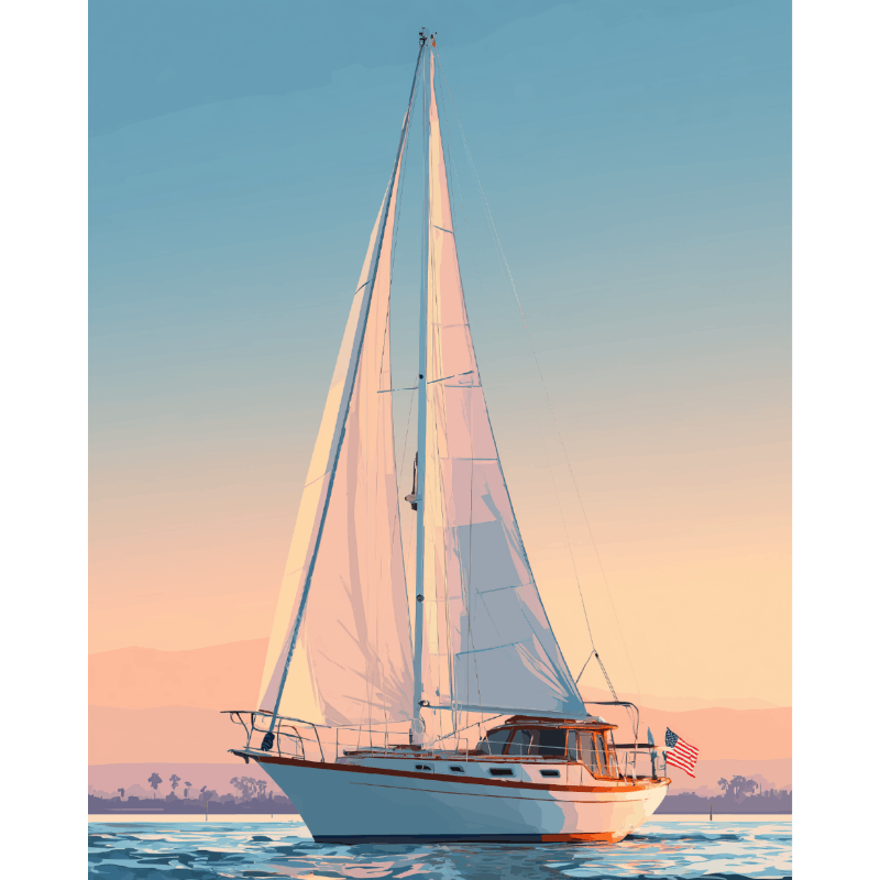 Sailing | Paint by Number- Paint by Numbers