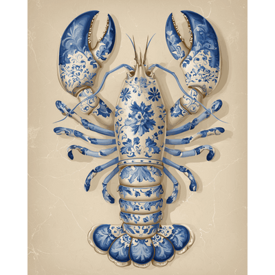 Delft Lobster | Paint by Number