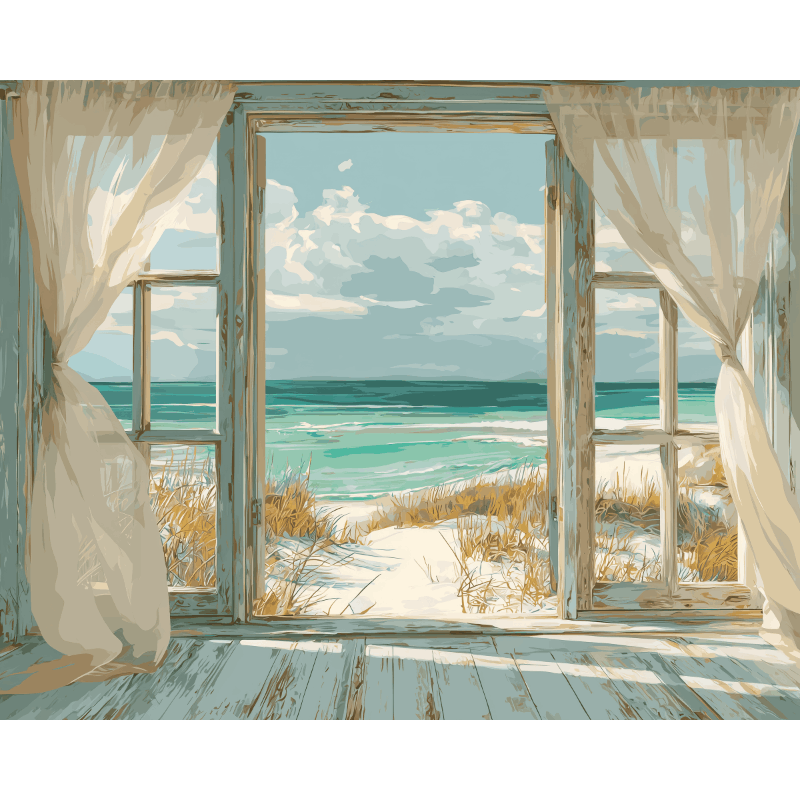 Whispers of the Shore | Paint by Number- Paint by Numbers