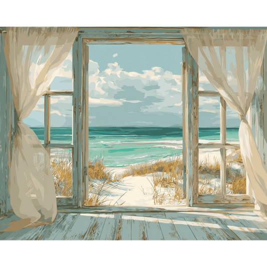 Whispers of the Shore | Paint by Number- Paint by Numbers