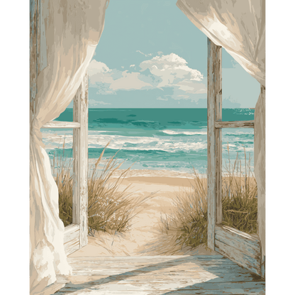 Coastal Calm | Paint by Number - Paint by numbers