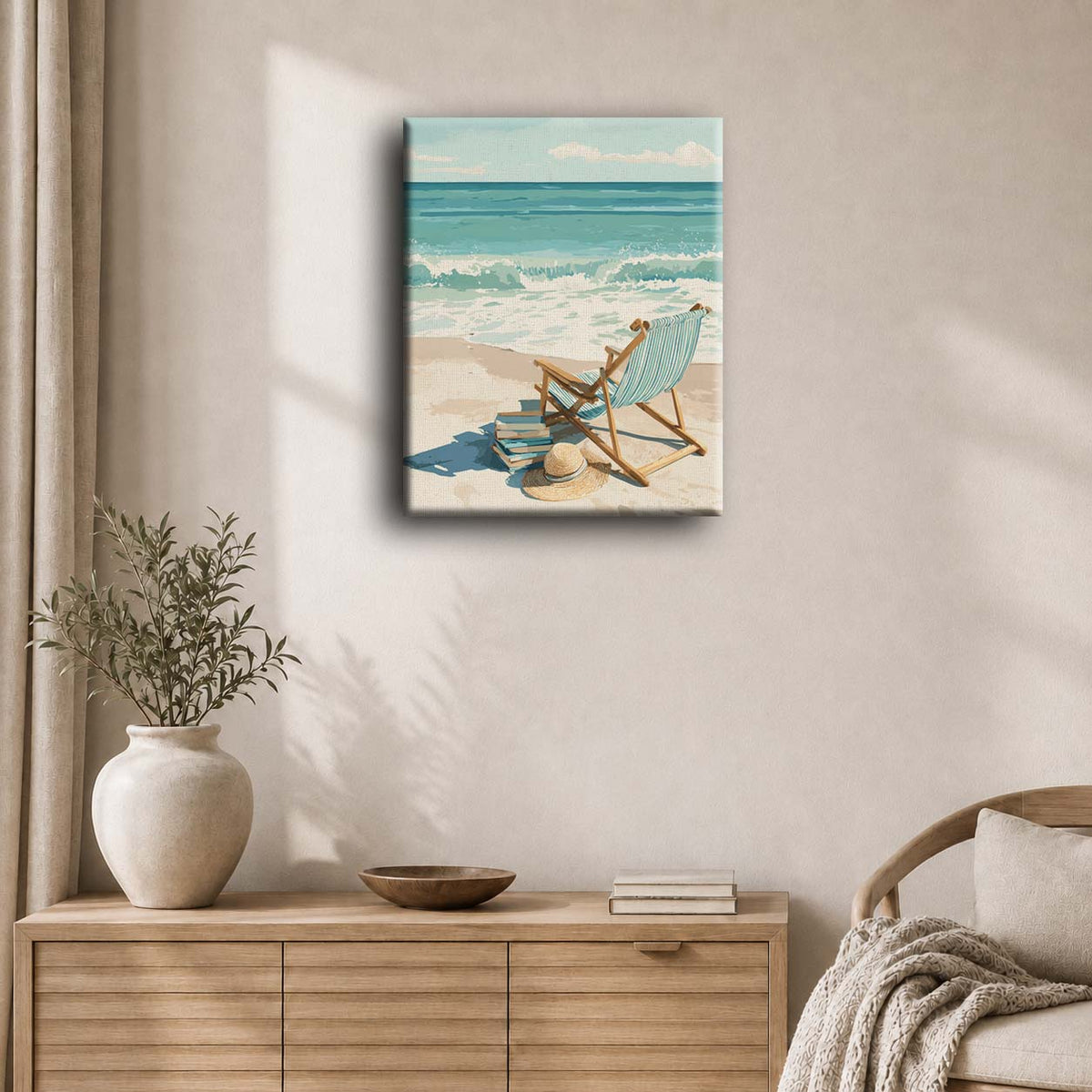 Serene Beach | Paint by Number