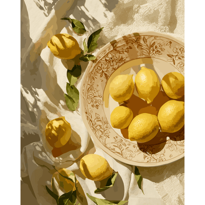 Lemon Harvest | Paint by Number- Paint by Numbers