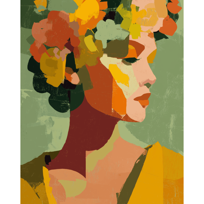 Autumn Portrait | Paint by Number- Paint by Numbers