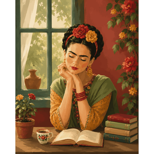 Reading Like Frida | Paint by Number- Paint by Numbers