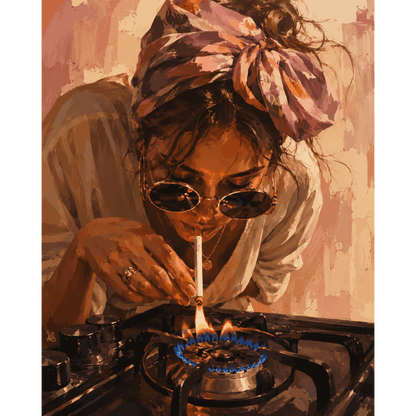 Playing with Fire | Paint by Number - Paint by numbers