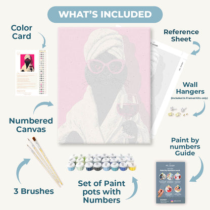 Pink Mood | Paint by Number