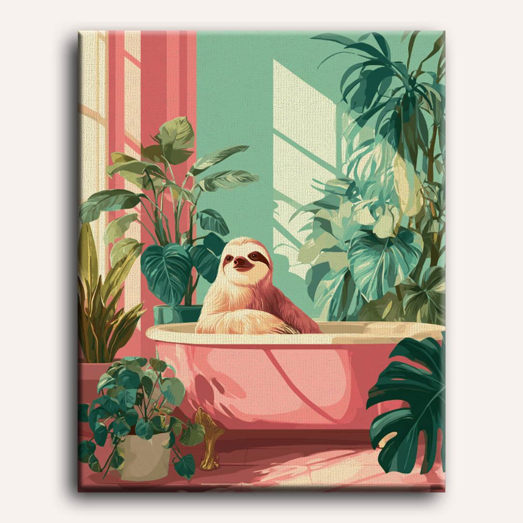 Sloth Spa Day | Paint by Number