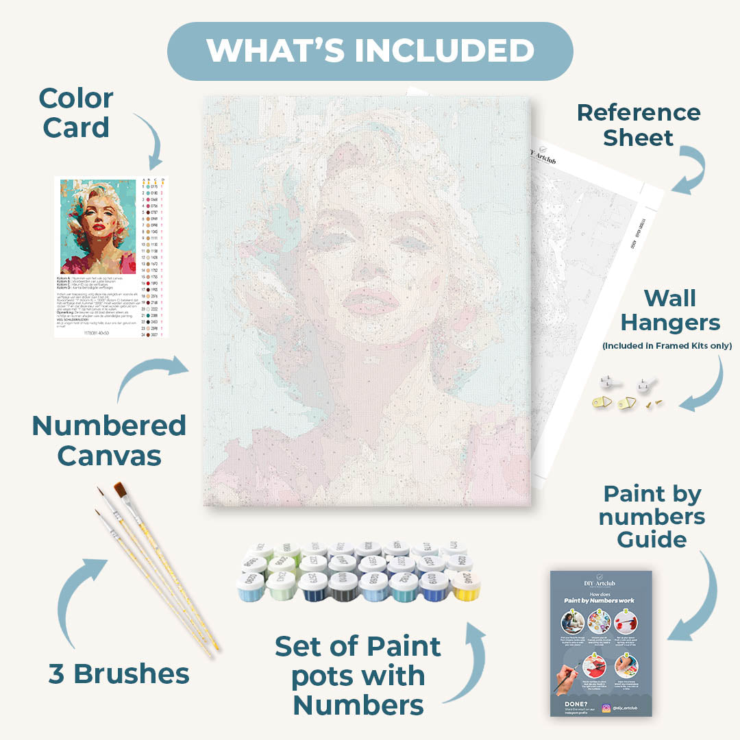 Expressive Marilyn | Paint by Number