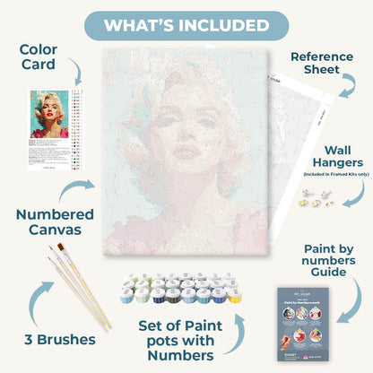 Expressive Marilyn | Paint by Number