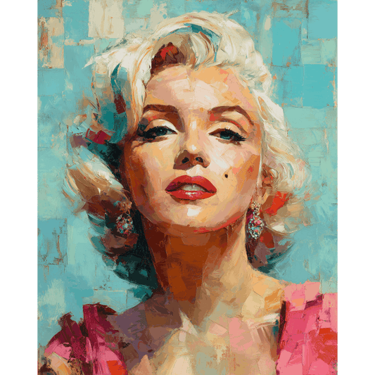 Expressive Marilyn | Paint by Number- Paint by Numbers