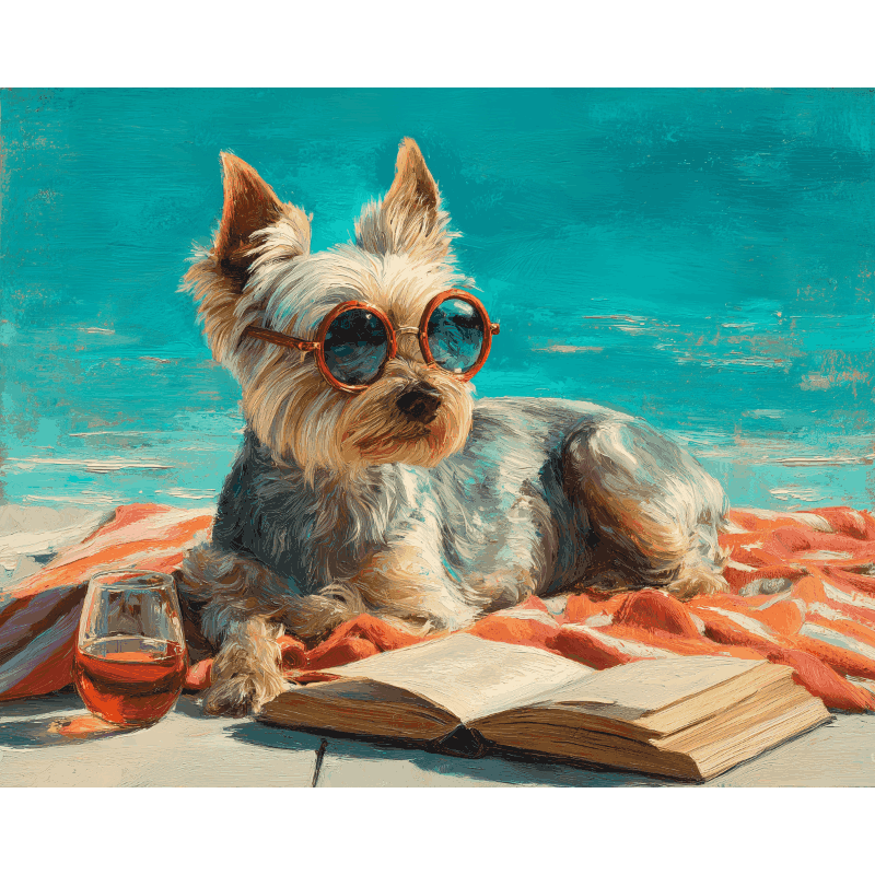 Too Cool to Fetch | Paint by Number- Paint by Numbers