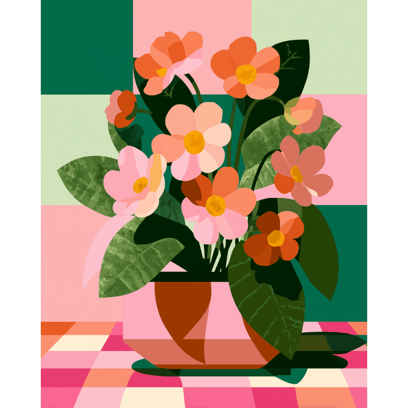 Chess Flower | Paint by Number- Paint by Numbers