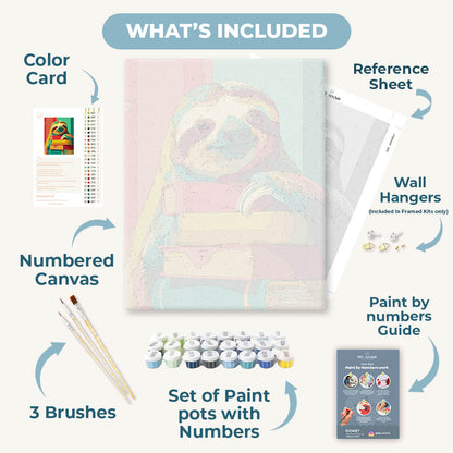Charming Sloth | Paint by Number
