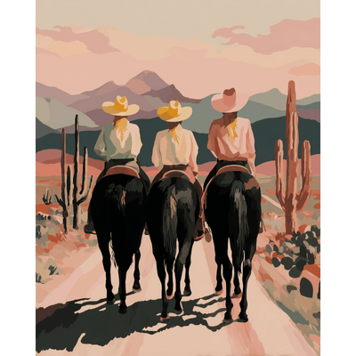 Three on the Trail | Paint by Number