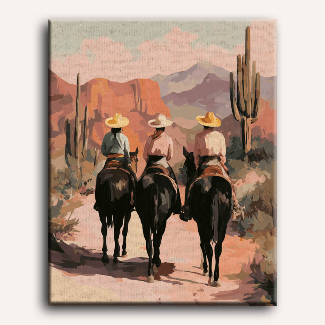 Riders of the Canyon | Paint by Number