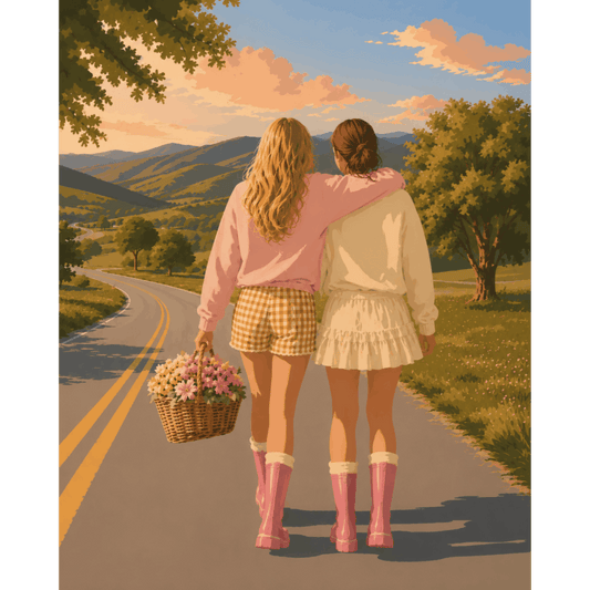 Best Friends 4 Ever | Paint by Number- Paint by Numbers