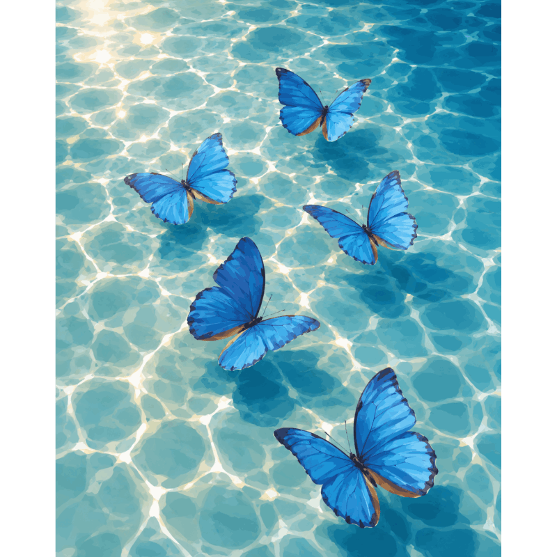 Butterfly Oasis | Paint by Number- Paint by Numbers