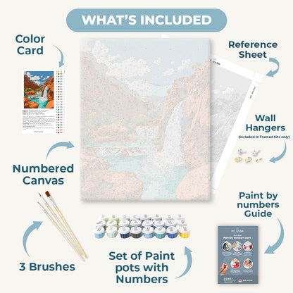 Canyon falls | Paint by Number