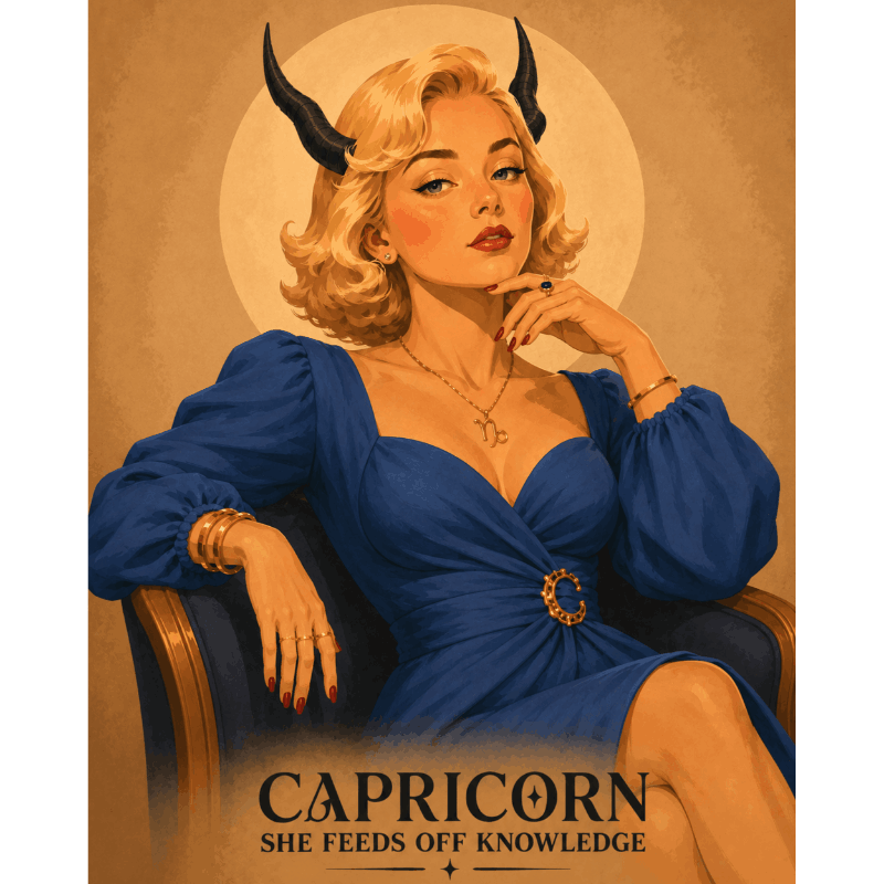 Capricorn Lady | Paint by Number- Paint by Numbers