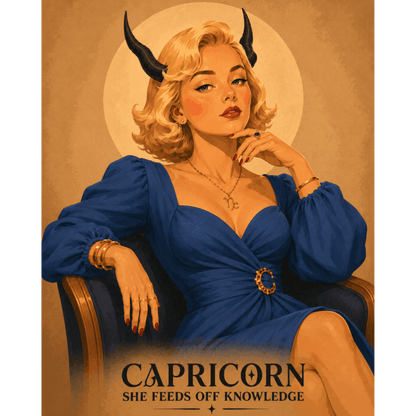 Capricorn Lady | Paint by Number- Paint by Numbers